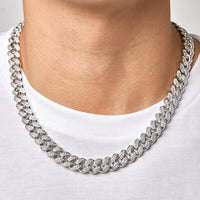 ICE CUBAN SET - 12mm 組合 (White Gold)