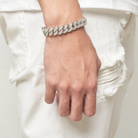 ICE CUBAN SET - 12mm 組合 (White Gold)