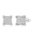 White gold diamond earrings by Iceman Society