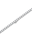 3mm white gold tennis necklace by Iceman Society