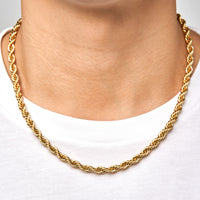 THE ROPE - 3mm-6mm 麻花項鍊 (Yellow Gold)