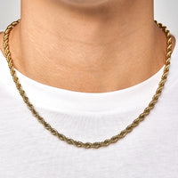 THE ROPE - 3mm-6mm 麻花項鍊 (Yellow Gold)
