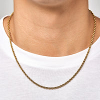 THE ROPE - 3mm-6mm 麻花項鍊 (Yellow Gold)