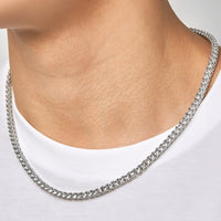 ICE SPARKLER - 4mm tennis項鍊 (White Gold)