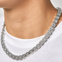 ICE BAGUETTE - 項鍊 (White Gold)