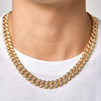 ICE CUBAN SET - 12mm 組合 (Yellow Gold)