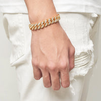 ICE CUBAN SET - 12mm 組合 (Yellow Gold)