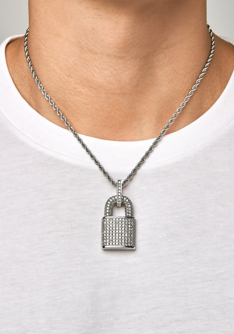 LOCK UP - 墜飾 (White Gold)